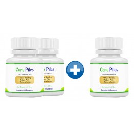 Cure Piles 2+1 Bottles (30 Capsules)