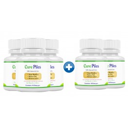 Cure Piles 3+2 Bottles (50 Capsules)