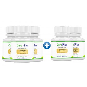 Cure Piles 3+2 Bottles (50 Capsules)